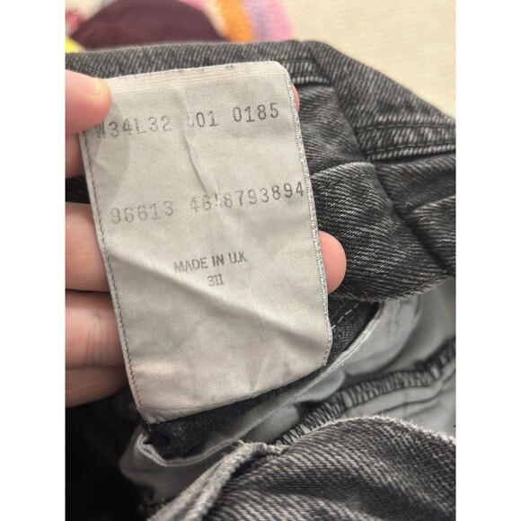 Vintage EB DENIM OG Reinvented Reconstructed Jeans Asymmetrical Black Womens 27 - Picture 11 of 11